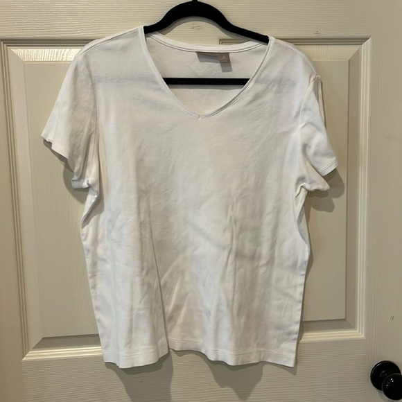 Chicos white tee, size 3 - Picture 1 of 3